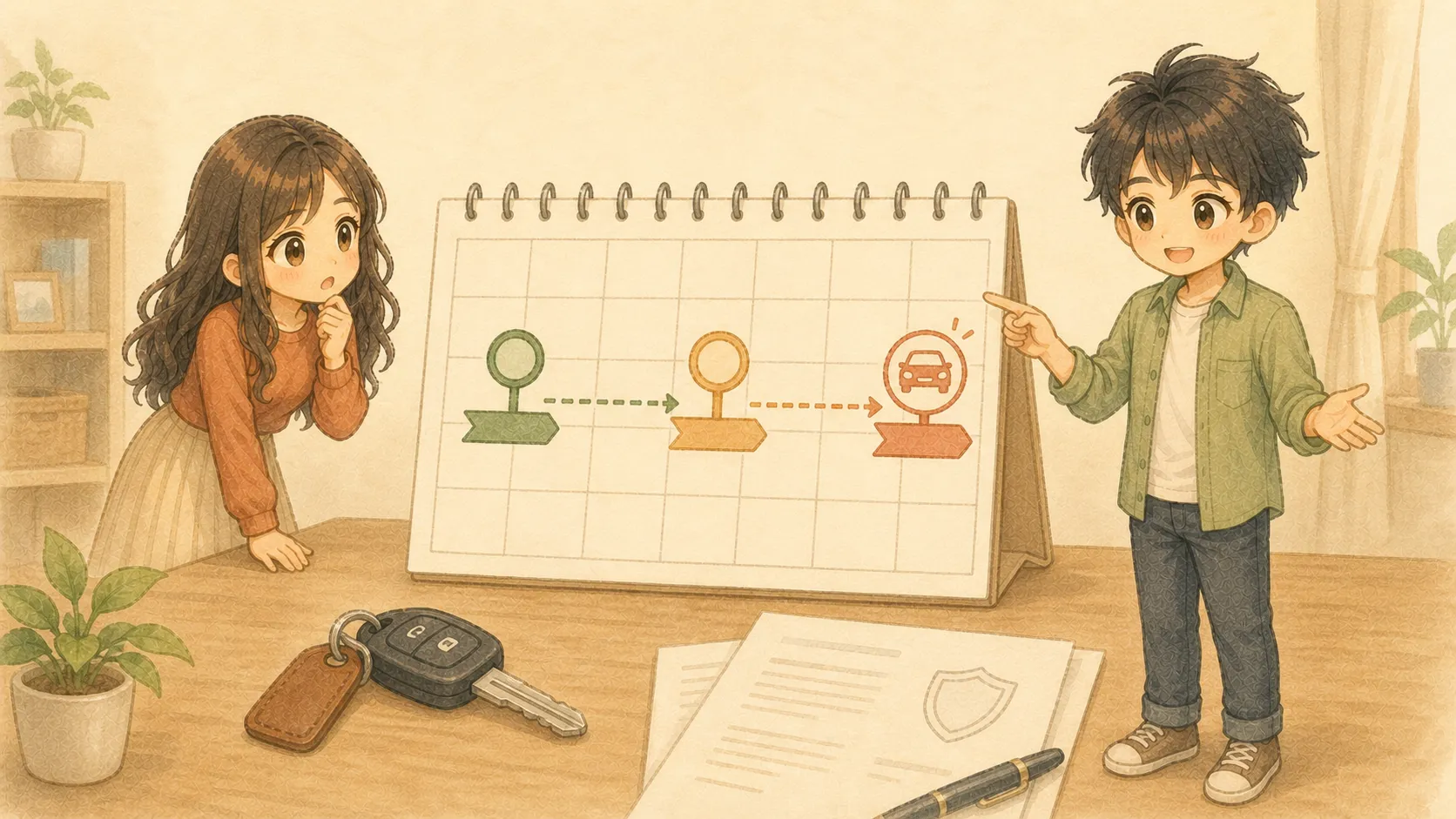 自動車保険の一括見積もりは何日前から？90日・60日の違いと満期までの予定表