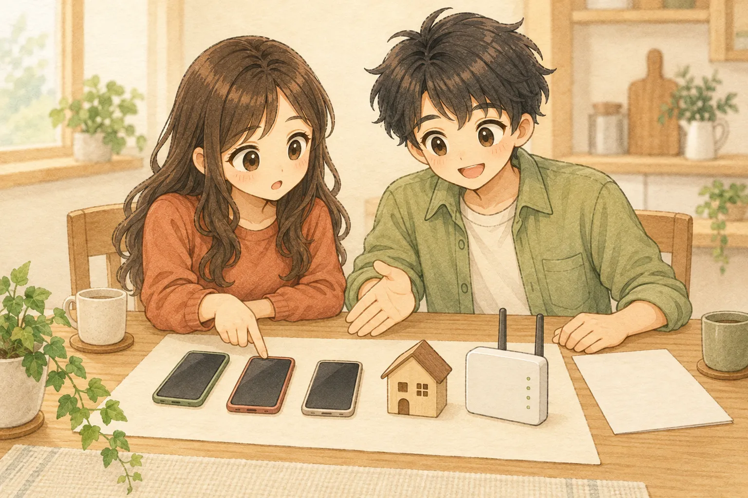 家族の1人だけ格安SIMにすると安くなる？家族割・セット割込みの比べ方