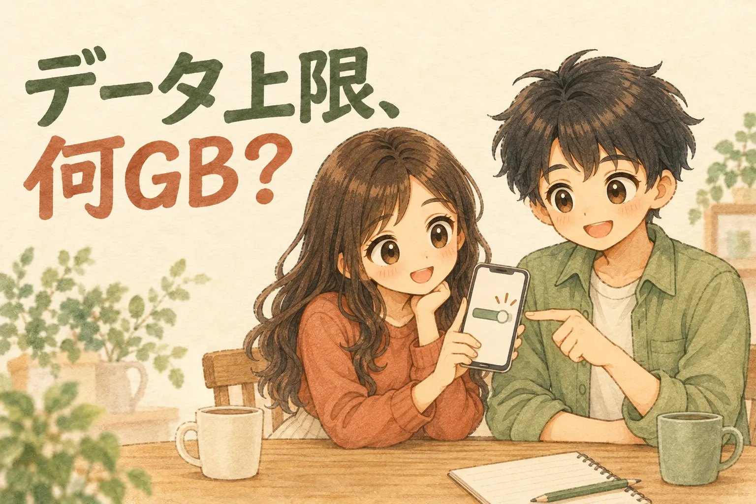日本通信SIMのデータ上限は何GBにする？わが家の2GB設定と見直し方