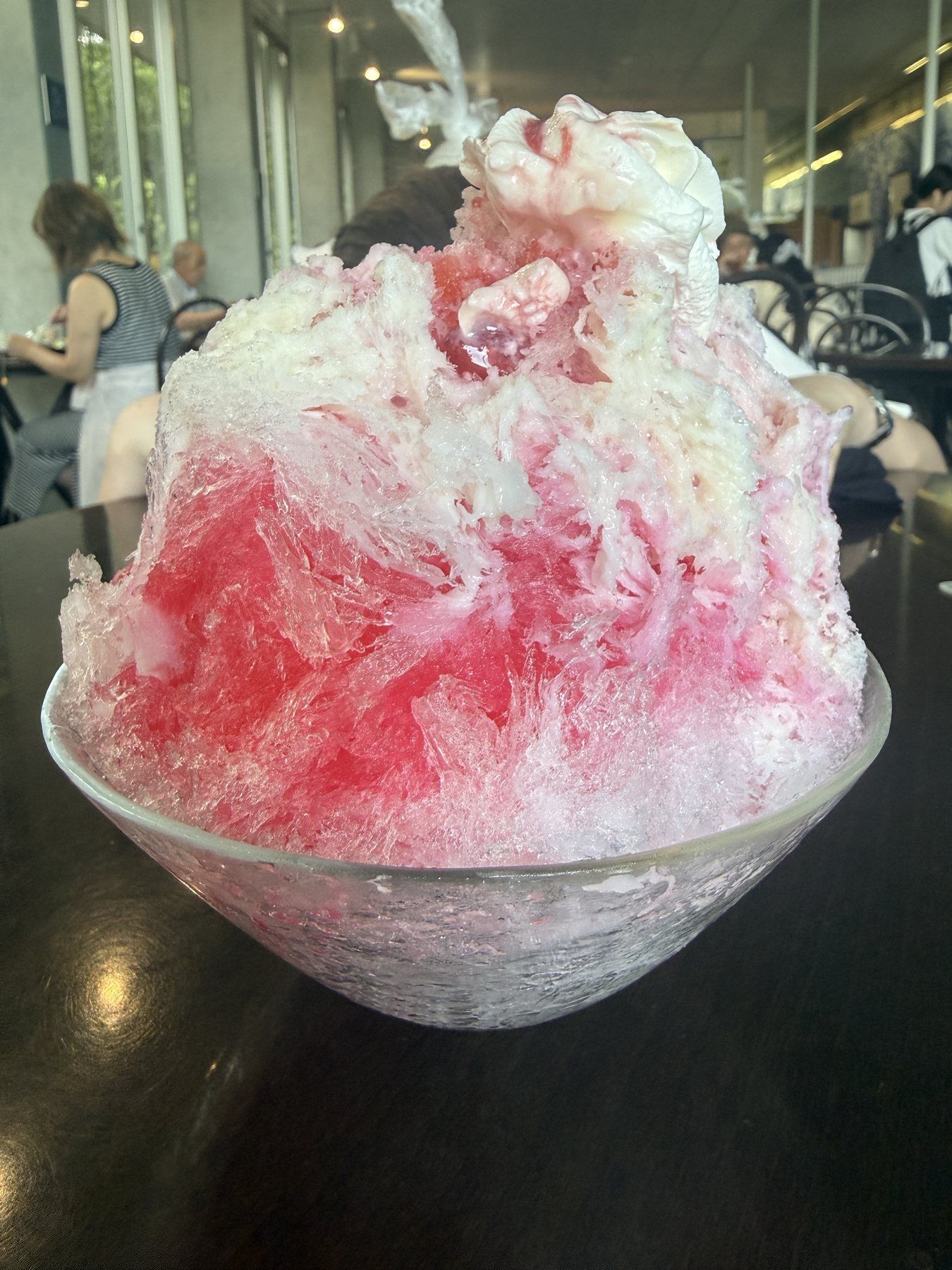 神椿で食べたいちごのかき氷