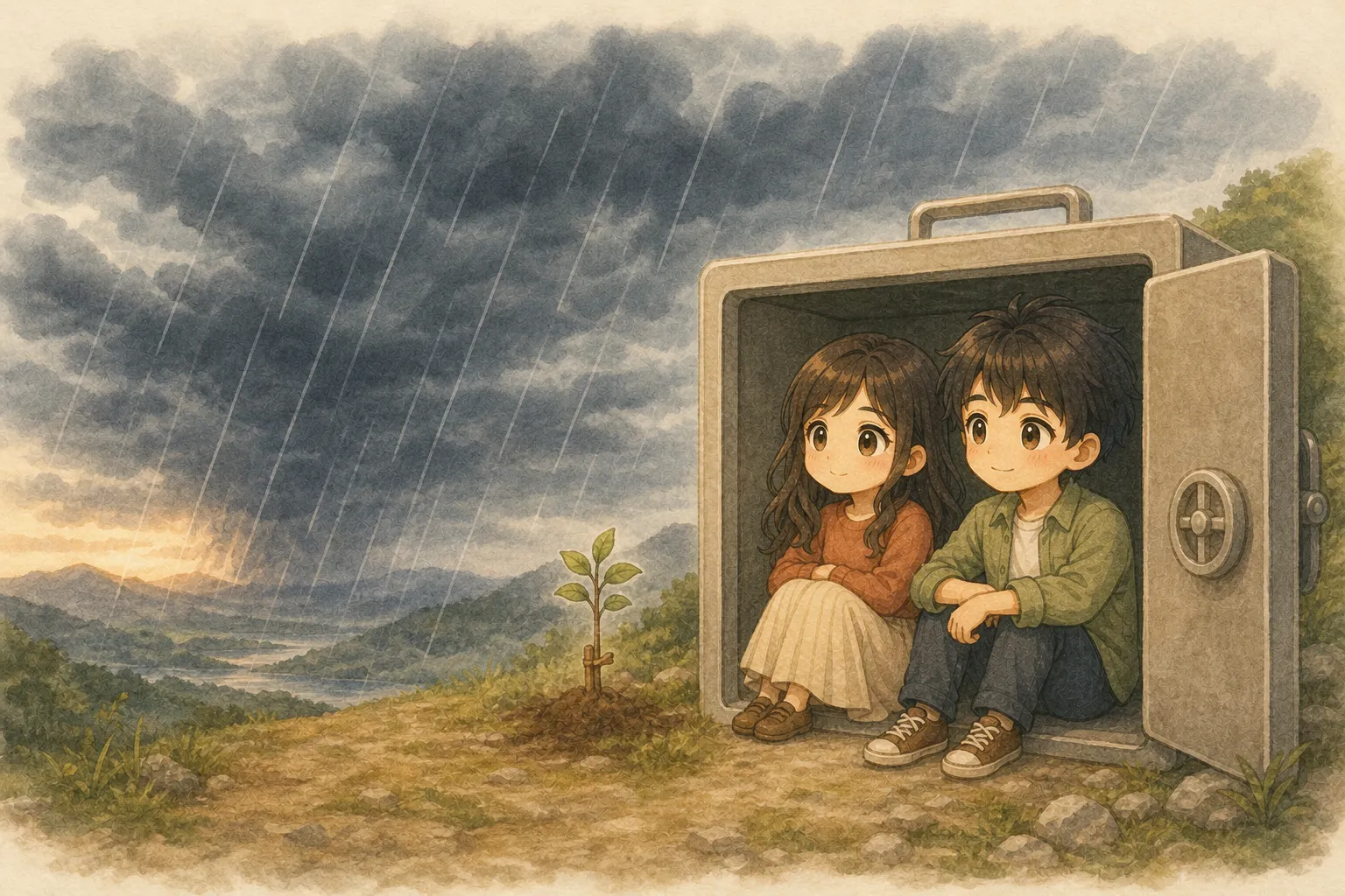 大きな値下がりの中で長く待てるお金を分けるKとU