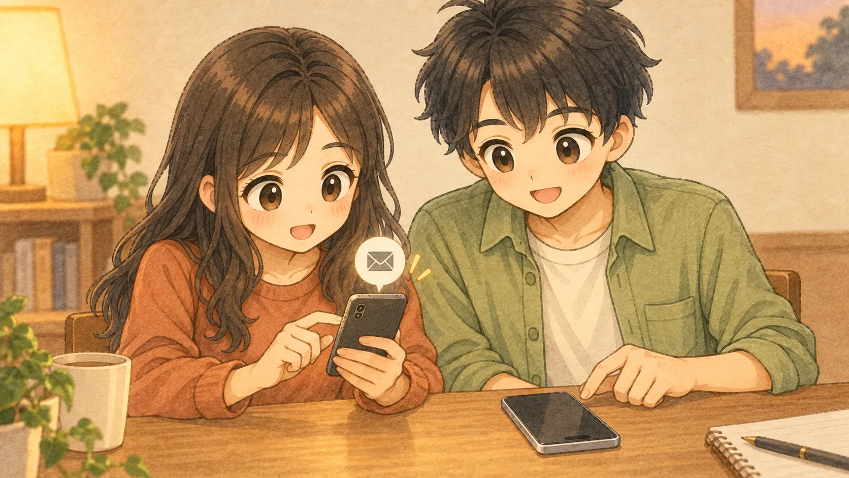 旧端末で認証SMSを確認できるよう準備するKとU