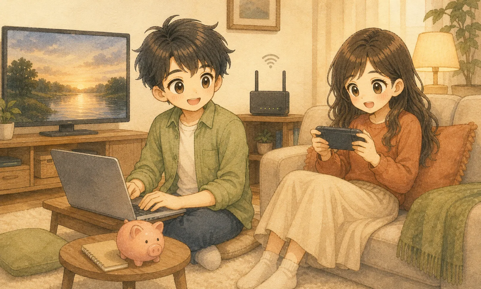 家族の動画やゲームを快適に残し穏やかに過ごすKとU