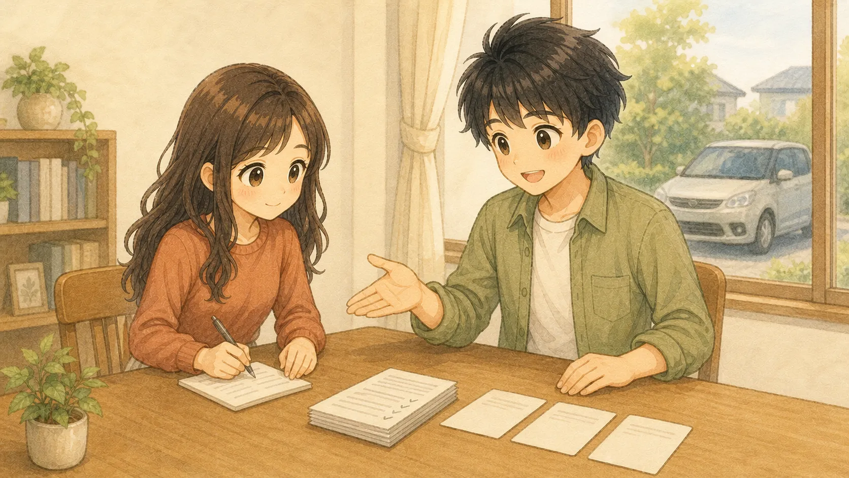 確認済みの更新書類を持ち、補償を守ったまま次の比較へ穏やかに進むKとU