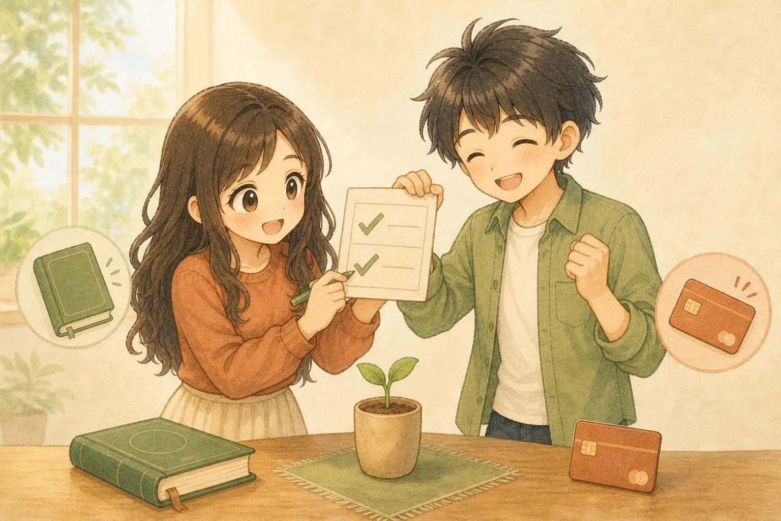 就業規則と報酬の種類という二つの確認を終えたKとU